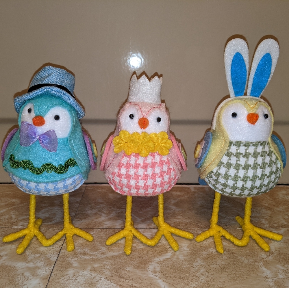 Easter fabric birds!